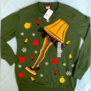A Christmas Story Ugly Christmas Sweater *Light up* Size L